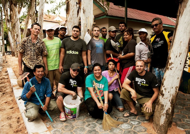 hard at work in cambodia